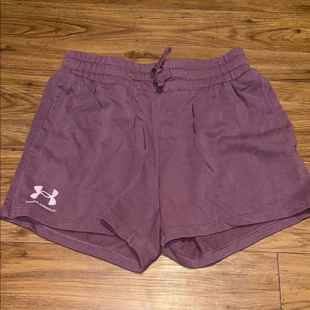 Under Armour Women's Rival Purple Shorts